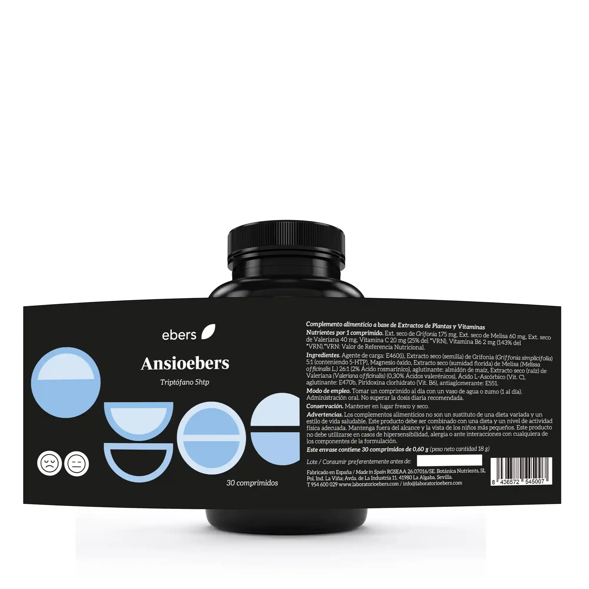 Ansioebers – 30 comprimidos - Imagen 2