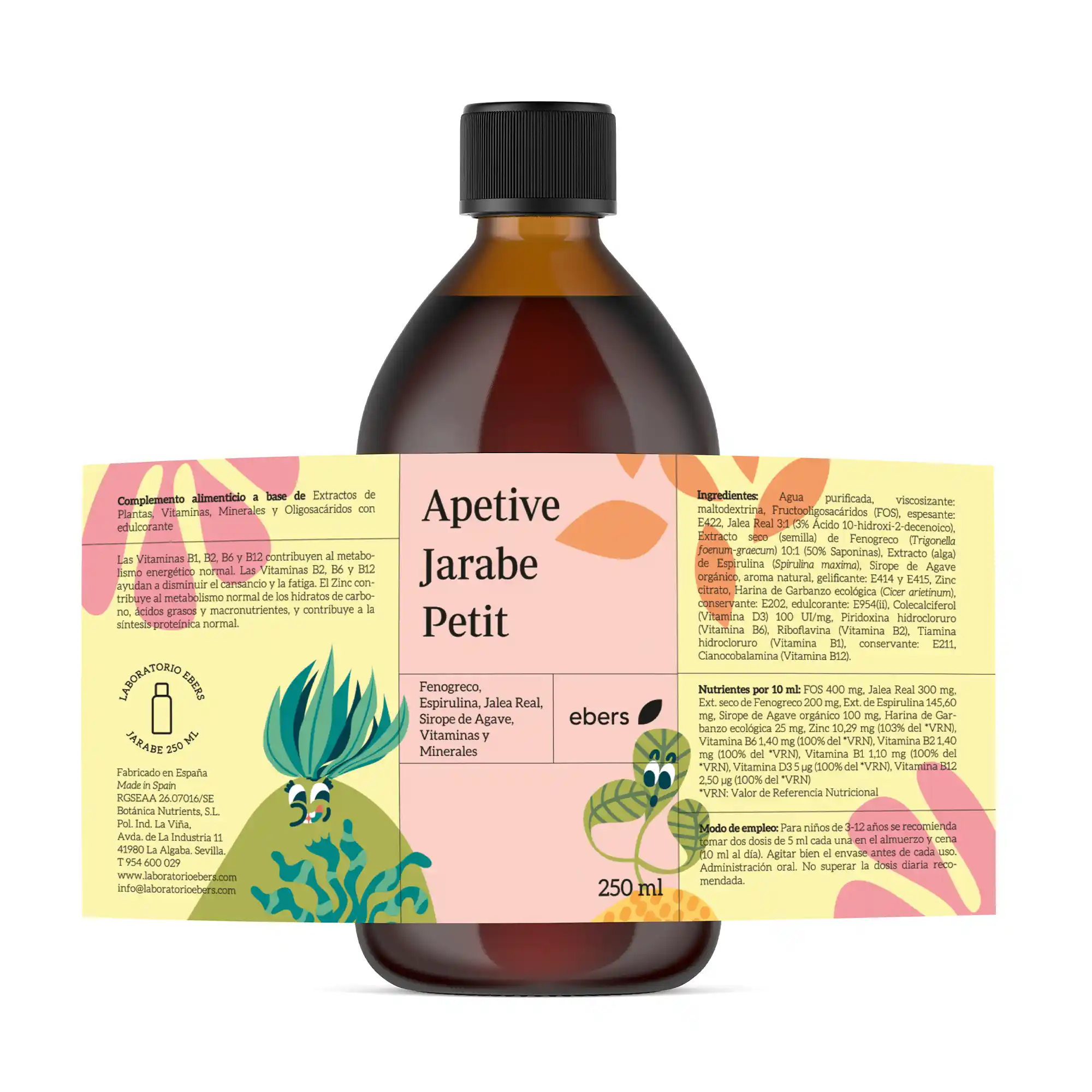 Apetive Jarabe Petit – 250 ml - Sabor a fresa - Imagen 2