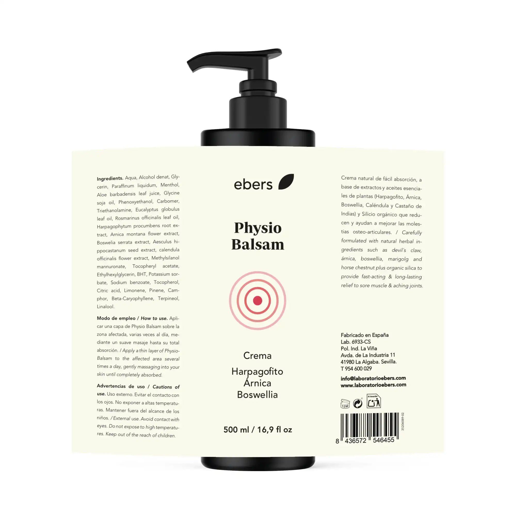 Physio Balsam - 500, 250 y 100 ml - Imagen 3