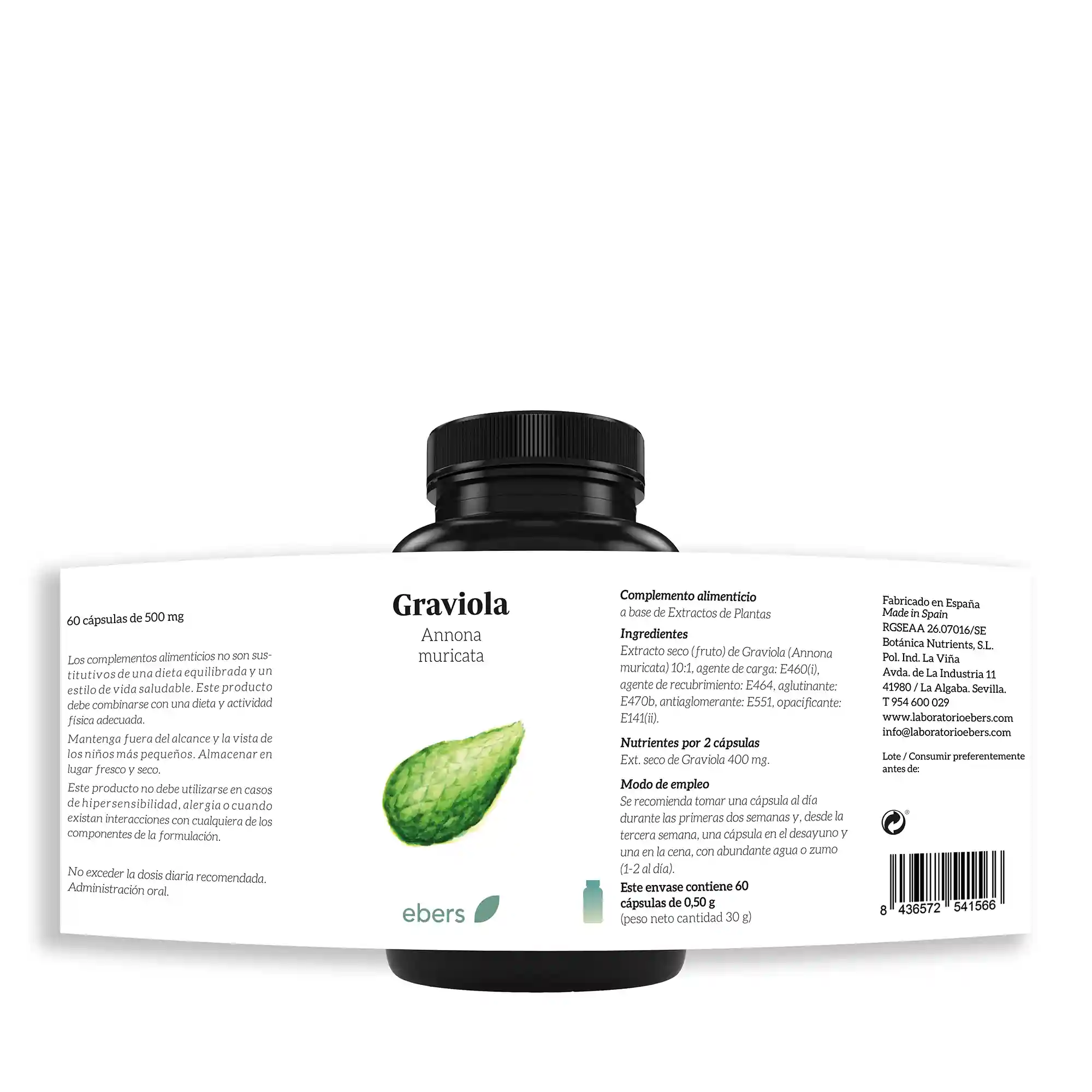Complemento alimenticio a base de Graviola