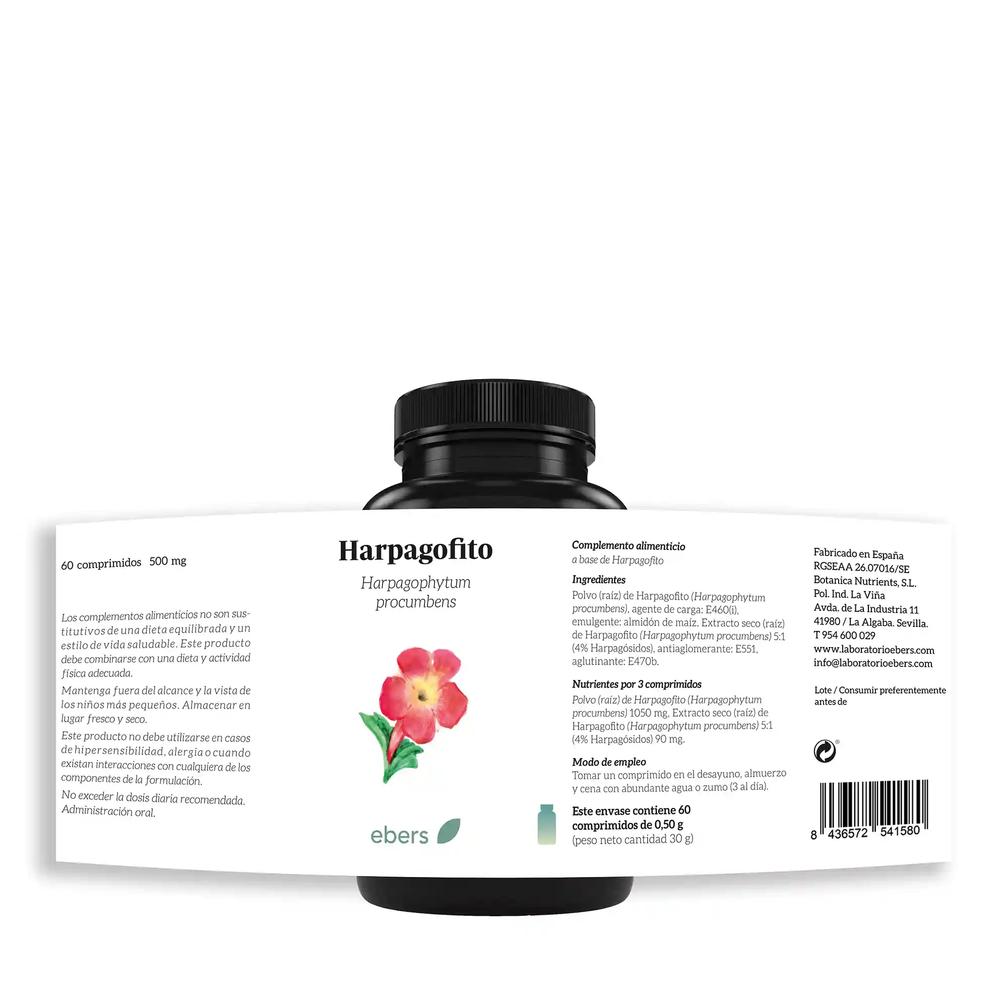 Complemento alimenticio a base de Harpagofito