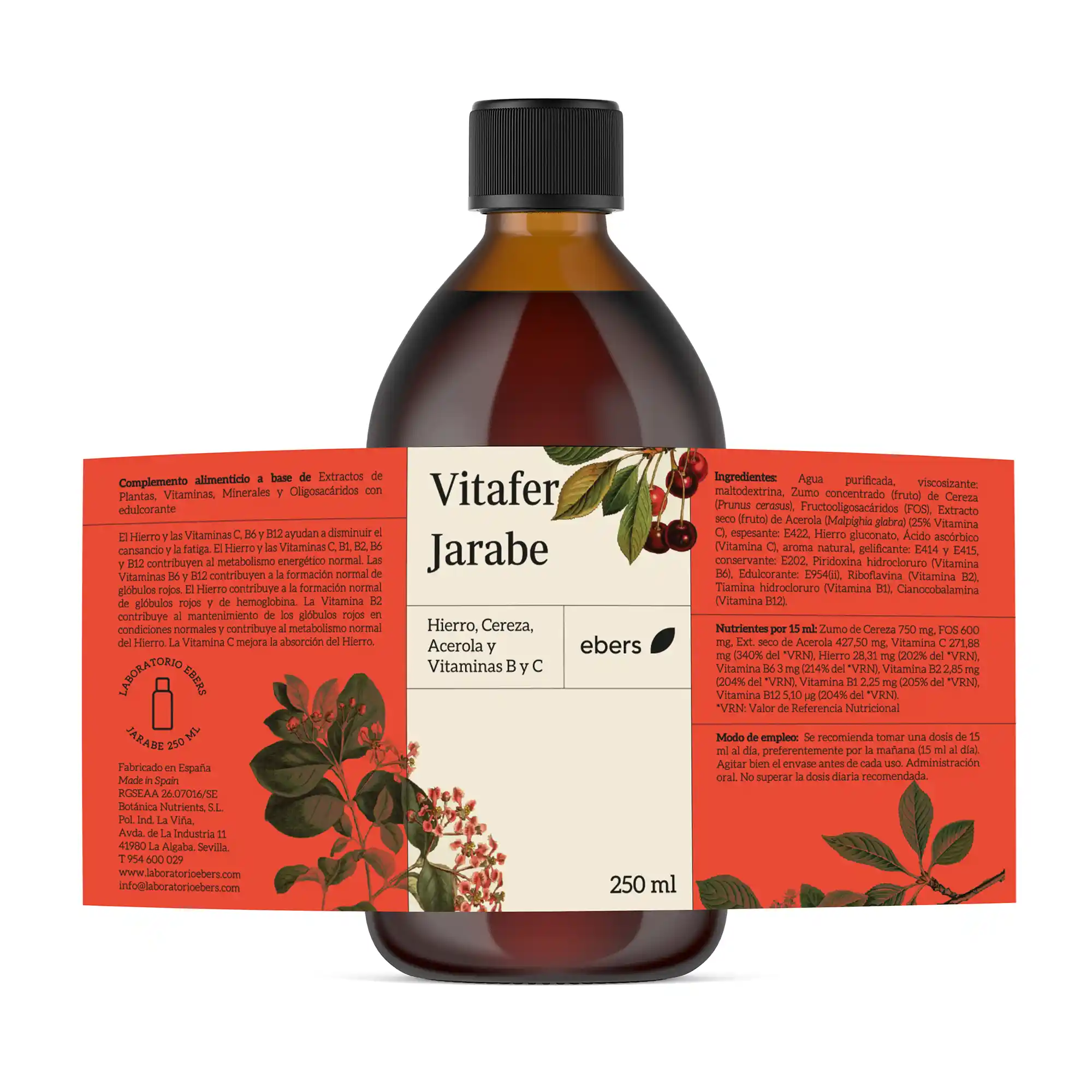 Vitafer Jarabe – 250 ml - Sabor a regaliz - Imagen 2