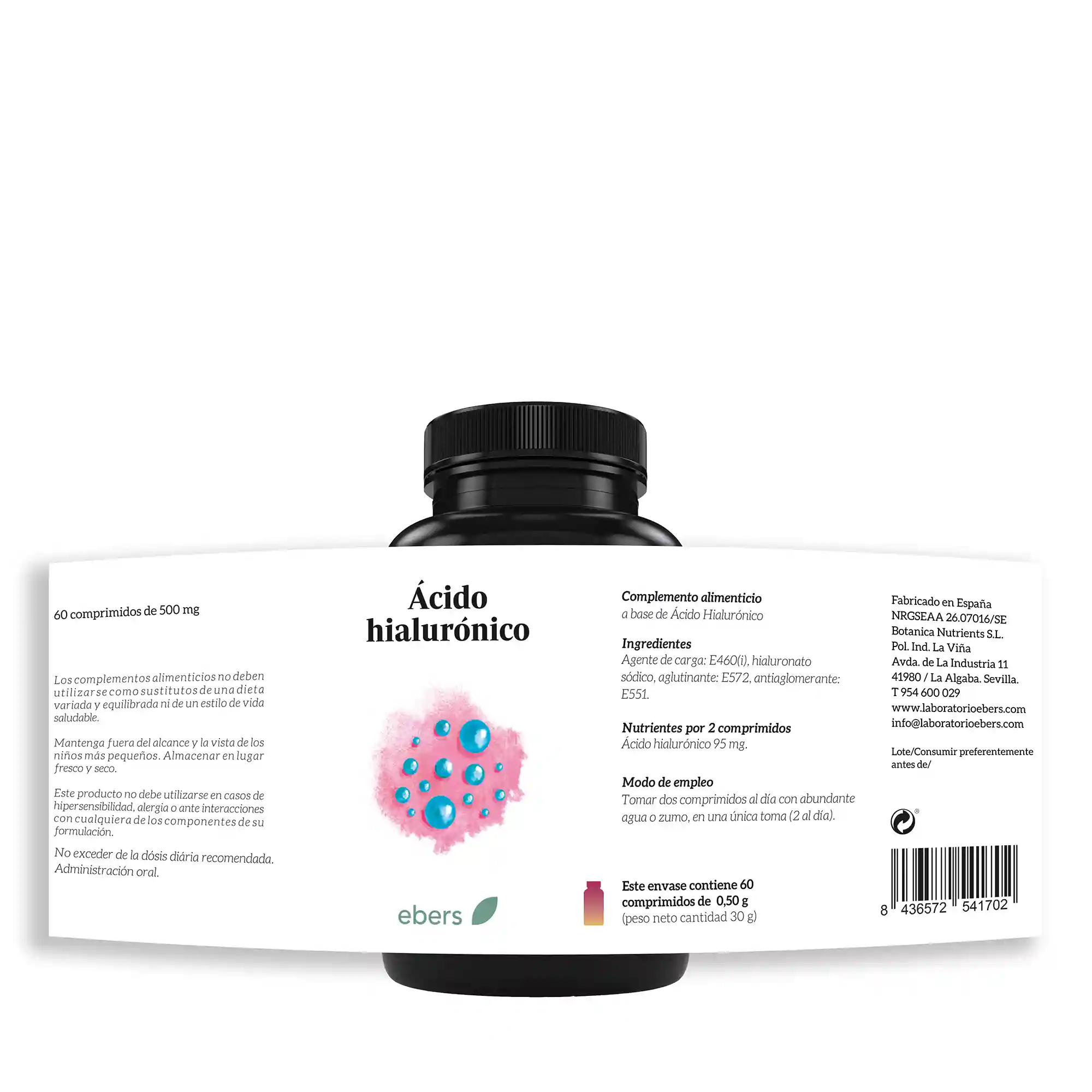 Complemento alimenticio de ácido hialurónico