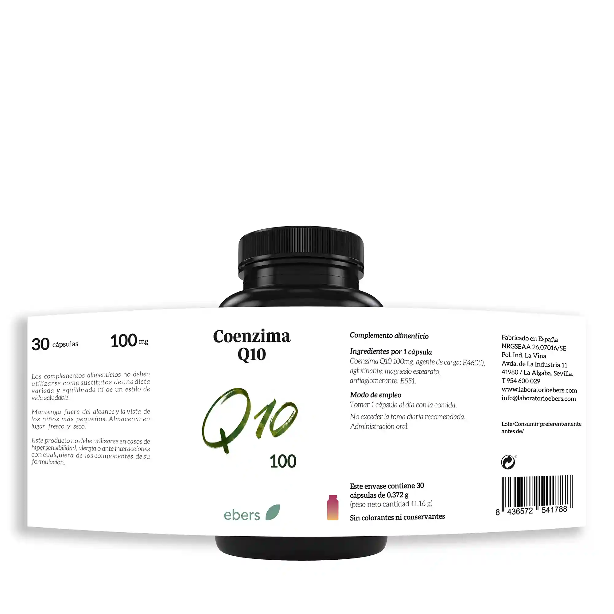 Complemento alimenticio de coenzima q10