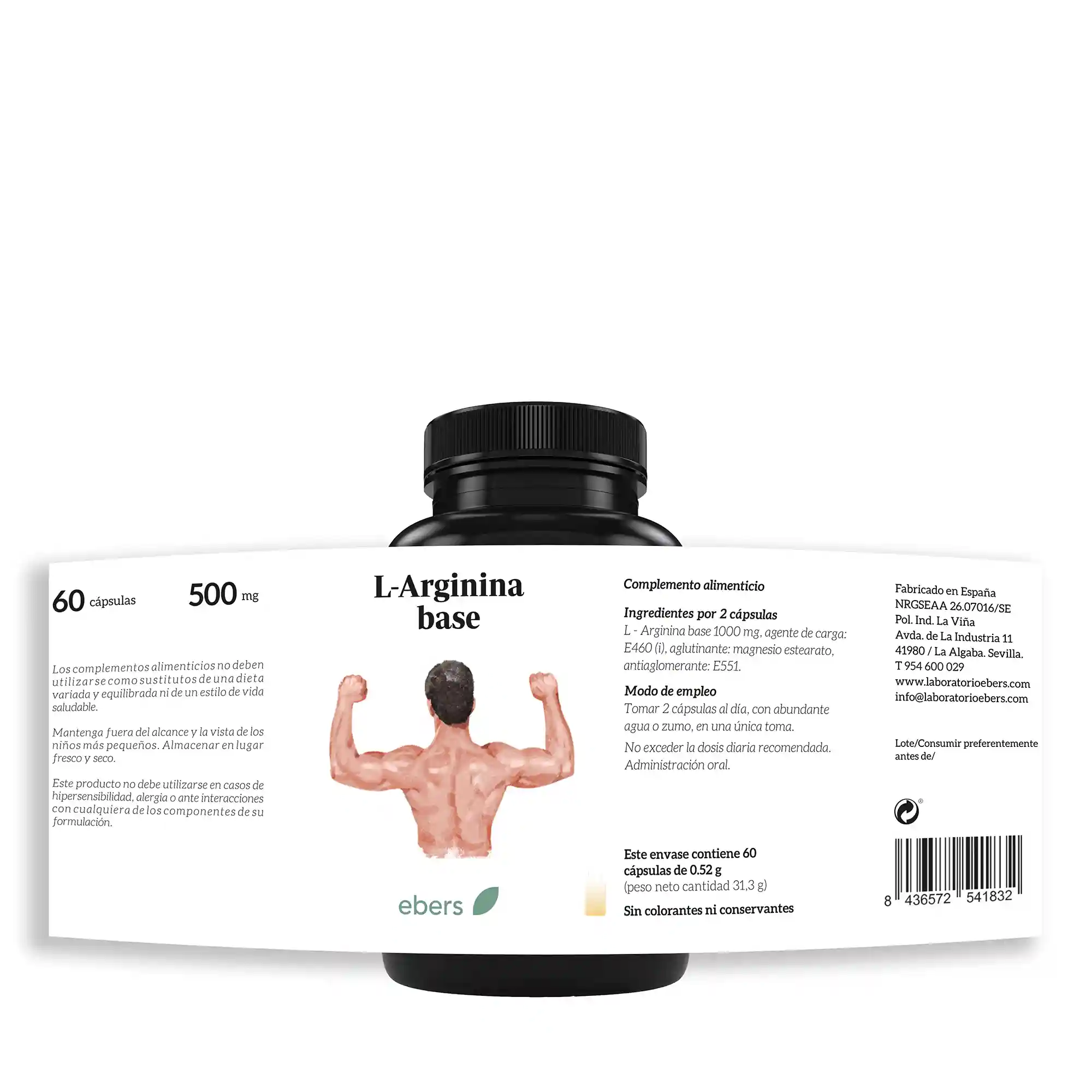 Complemento alimenticio de l-arginina