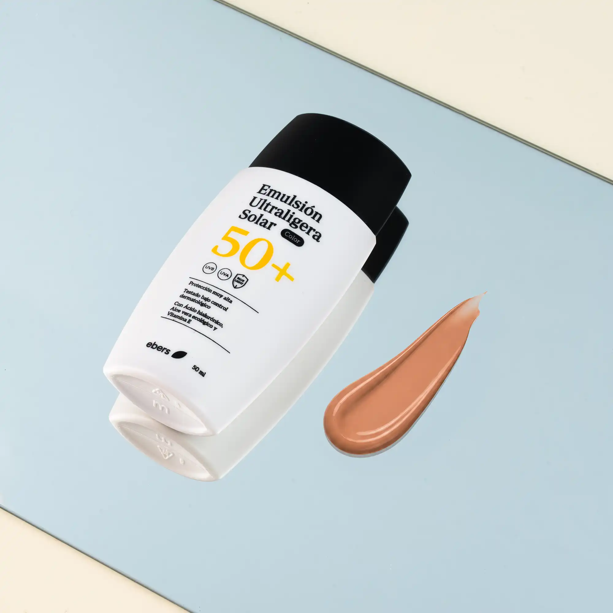 Protector Solar Facial SPF 50+ con color